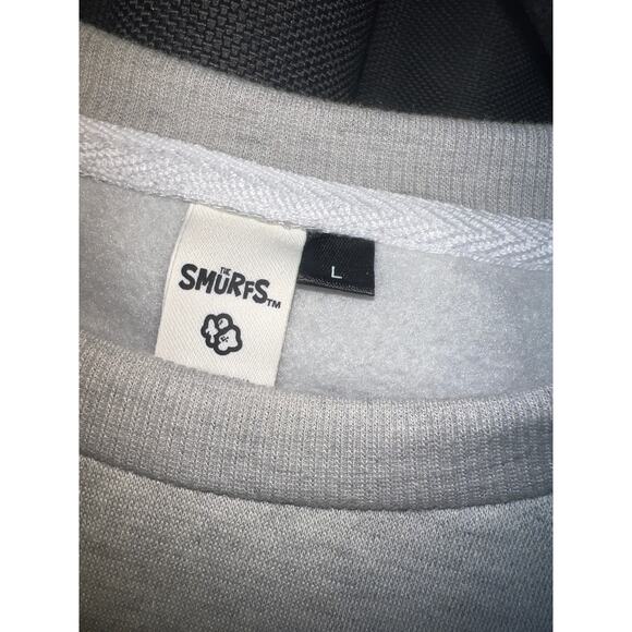 Ugly Christmas Sweater Xmas Sweatshirt Crewneck Size Large The Smurfs - Picture 2 of 3